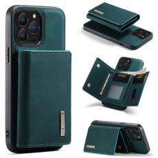 DG.MING - DG.MING iPhone 16 Pro Konstl&auml;der Pl&aring;nboksfodral Kickstand Gr&ouml;n