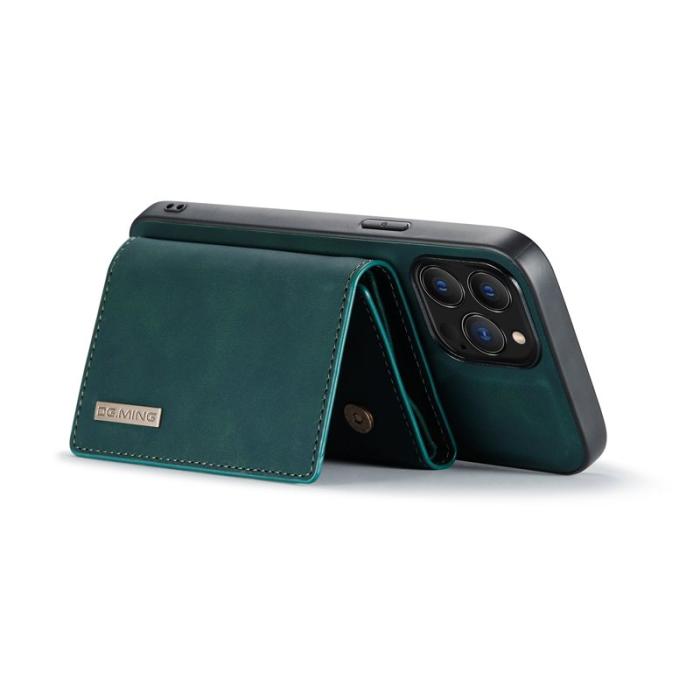 DG.MING - DG.MING iPhone 16 Pro Konstläder Plånboksfodral Kickstand Grön