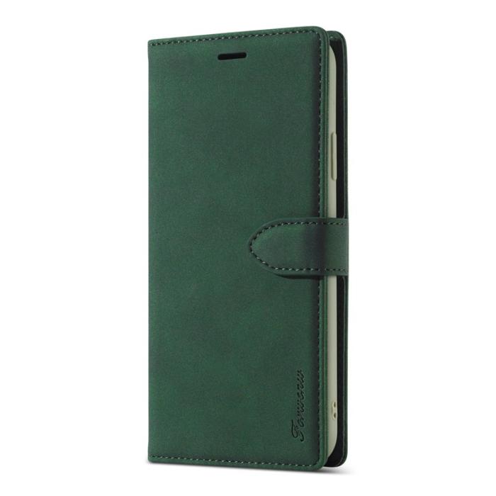 FORWENW - FORWENW iPhone 12 mini Plånboksfodral i Konstläder - Grön