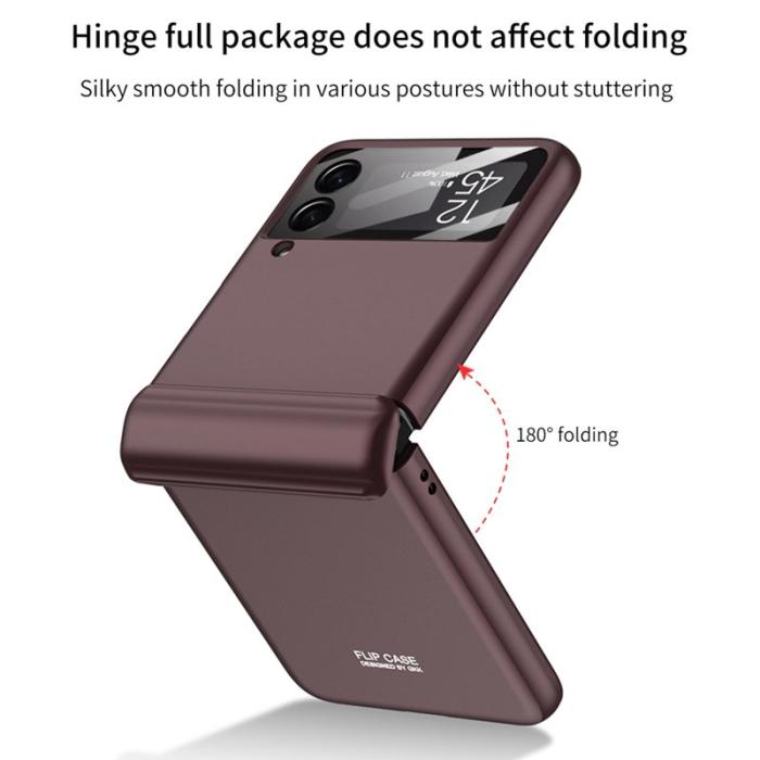 GKK - GKK Samsung Galaxy Z Flip4 Fodral Hard PC - Full Skydd - Rosa