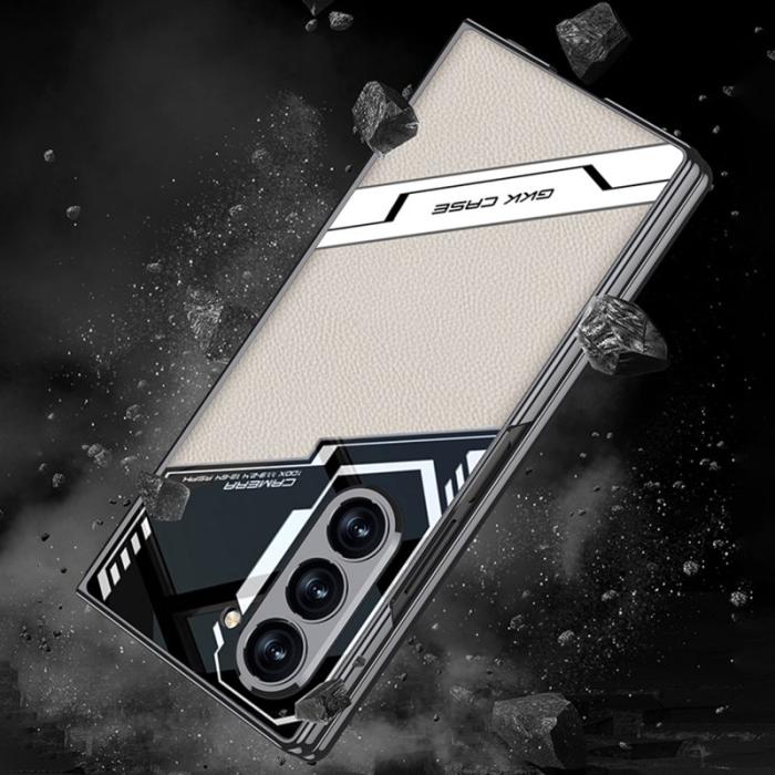 GKK - GKK Samsung Galaxy Z Fold6 Fodral Shockproof PC+PU - Guld