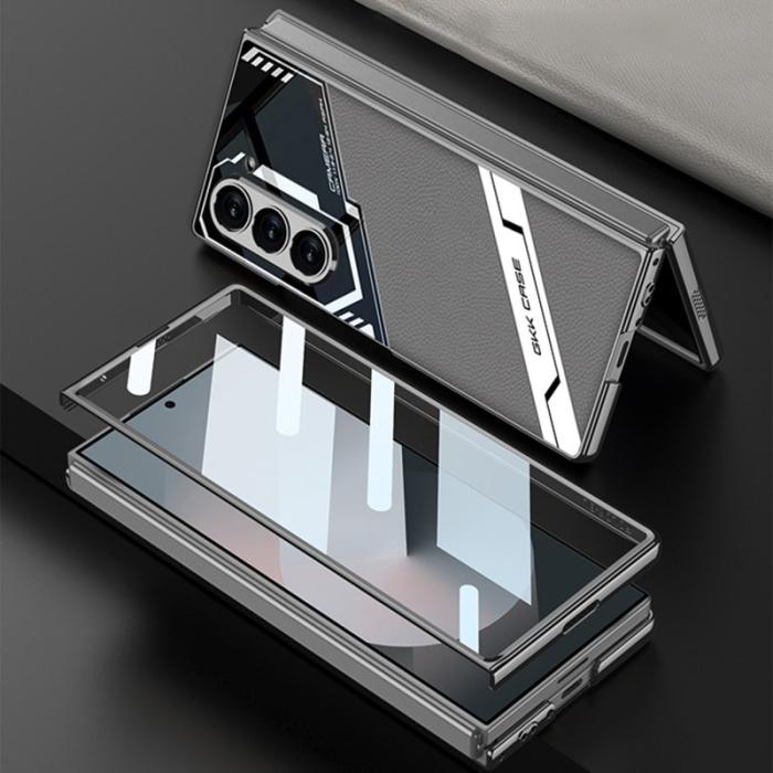 GKK - GKK Samsung Galaxy Z Fold6 Fodral Shockproof PC+PU - Guld
