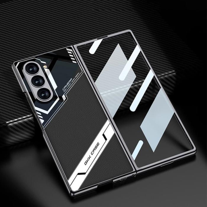 GKK - GKK Samsung Galaxy Z Fold6 Fodral Shockproof PC+PU - Guld