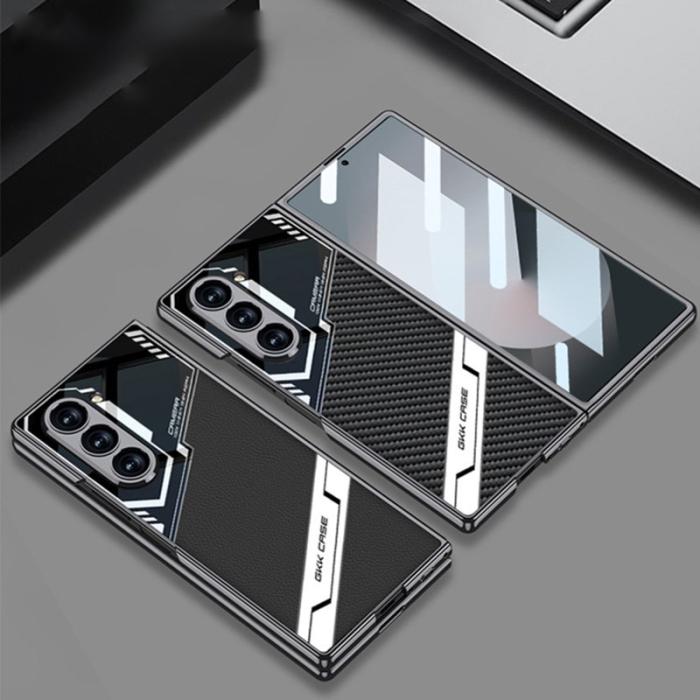 GKK - GKK Samsung Galaxy Z Fold6 Fodral Shockproof PC+PU - Guld