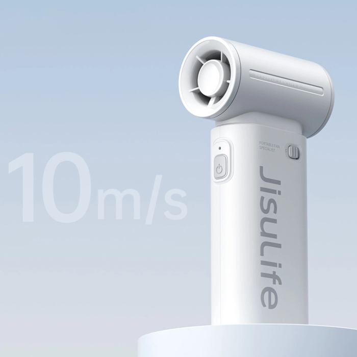Jisulife - Jisulife Bärbar USB Handfläkt 3600 mAh Life9 - Grå