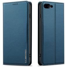 LC.imeeke - LC.IMEEKE L1 Series iPhone 8 Plus / 7 Plus Pl&aring;nboksfodral Konstl&auml;der - Bl&aring;