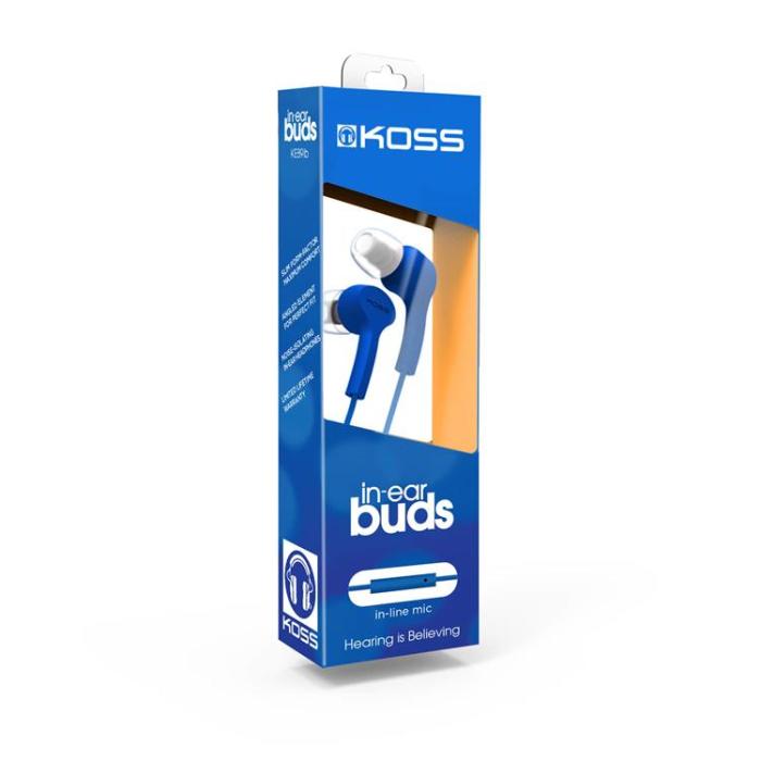 Koss - KOSS Hörlurar KEB9i In Ear Mic - Blå