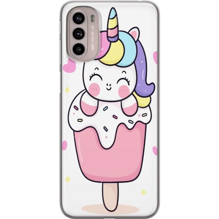 iSecrets - Mobilskal till Motorola Moto G41 med Glad enhörning