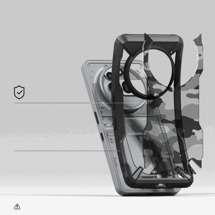 Ringke - Ringke Nothing Phone 3a Pro Mobilskal Fusion X - Camo Svart