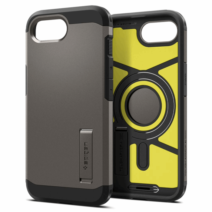 Spigen - Spigen iPhone 16e Mobilskal Magsafe Tough Armor - Gunmetal