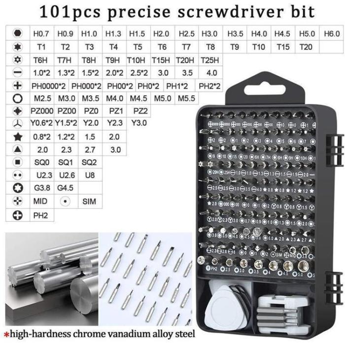 OEM - 122-i-1 Precisionsskruvmejslarset Mobilreparationsverktygssats