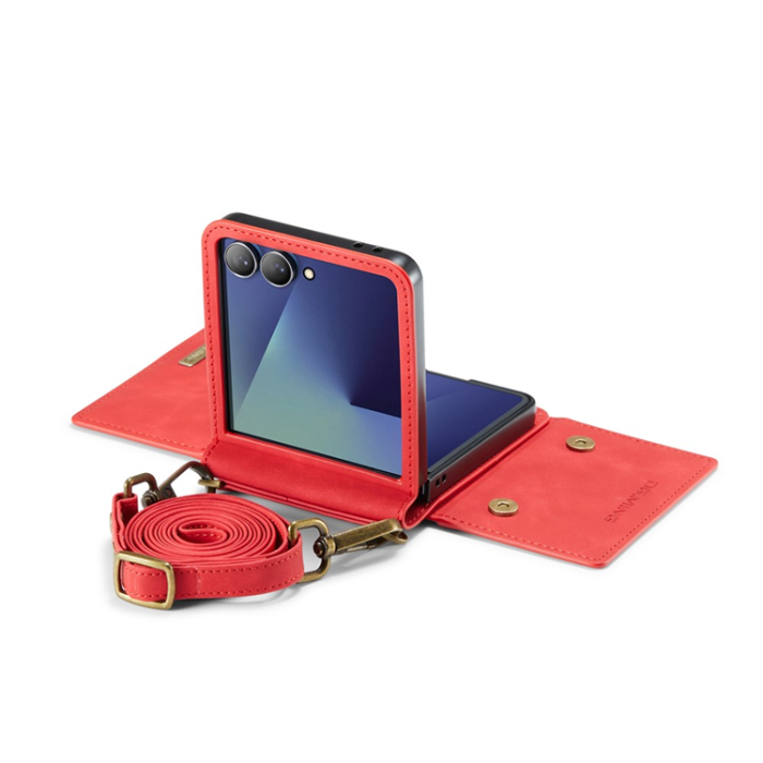 DG.MING - DG.MING Galaxy Z Flip 7 Mobilskal Detachable M2 - Röd