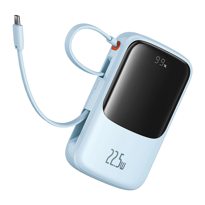 BASEUS - Baseus Powerbank 10000 mAh 22.5W USB-C Qpow Pro Plus - Blå
