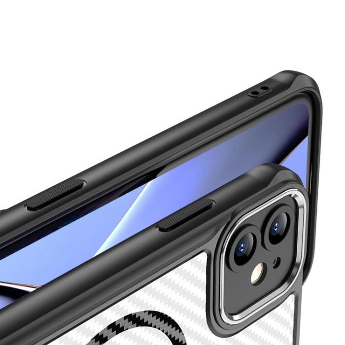 OEM - iPhone 11 Mobilskal MagSafe Defender Carbon - Svart