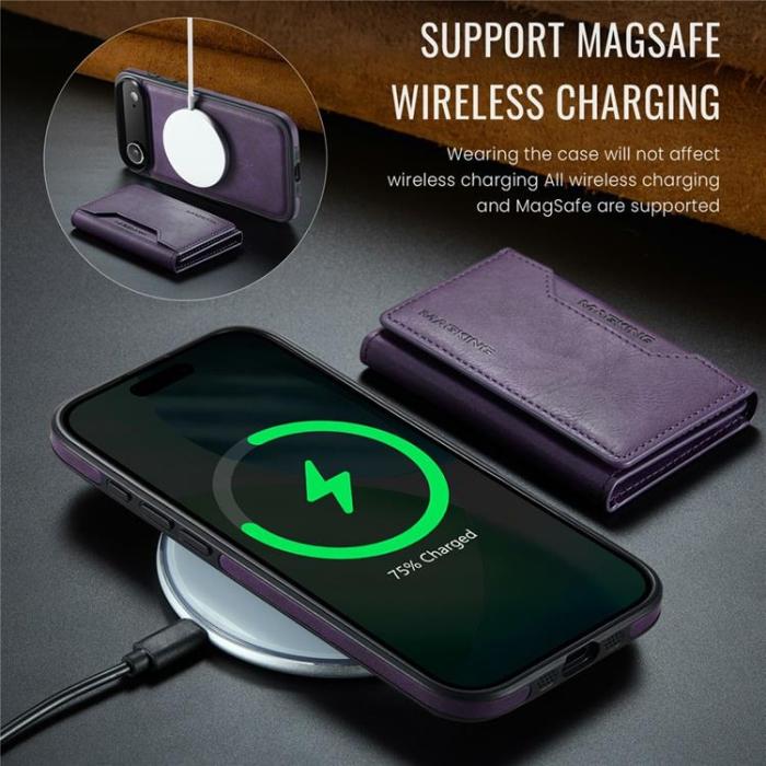 MAGKING - MAGKING iPhone Air Mobilskal MagSafe Korthållare - Lila