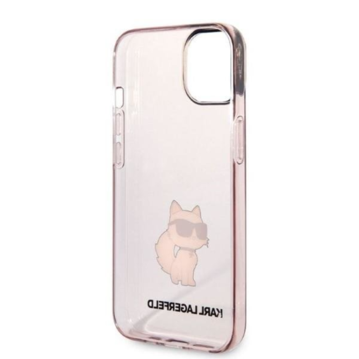 KARL LAGERFELD - Karl Lagerfeld iPhone 14 Plus Skal Ikonik Choupette - Rosa