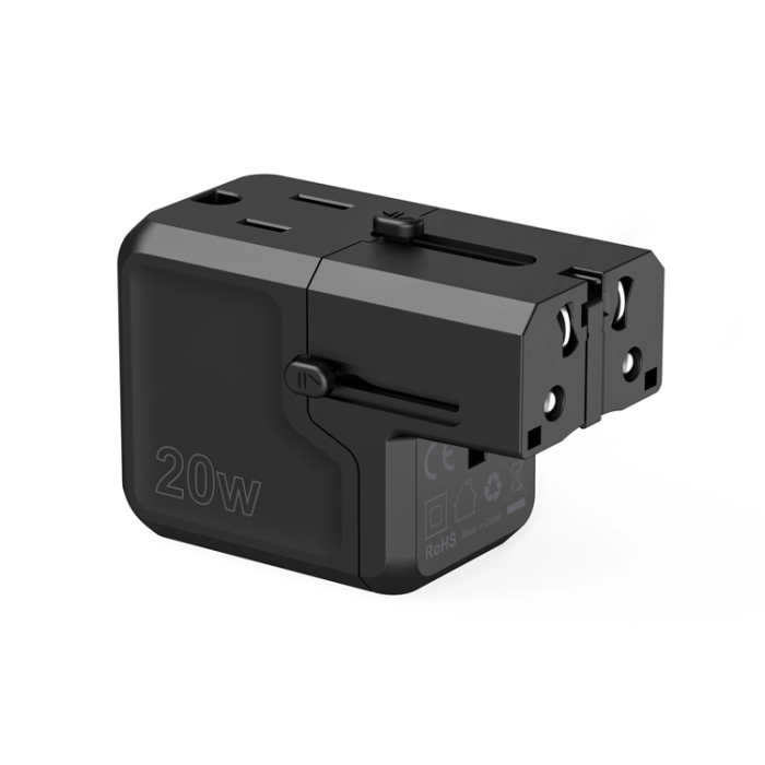 Choetech - Choetech USB-C USB-A PD 20W Reseladdare USA EU UK AU