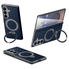 SULADA - SULADA Galaxy Z Fold 7 Mobilskal MagSafe Carbon Fiber - Sapphire
