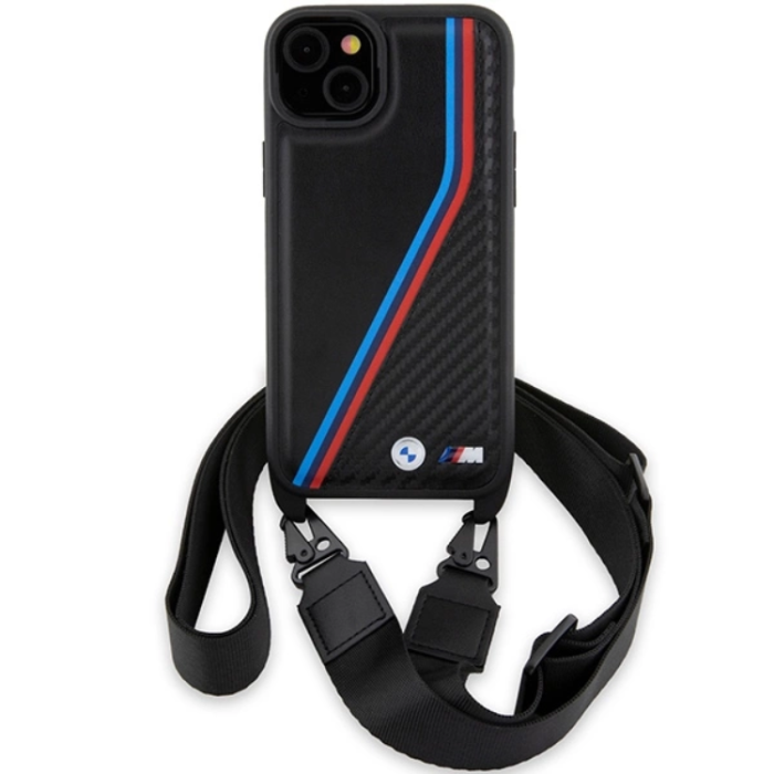 BMW - BMW iPhone 15/14/13 Halsbandsskal M Edition Carbon Tricolor