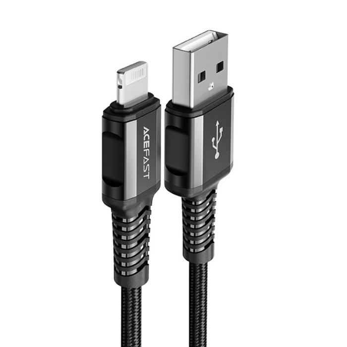 Acefast - Acefast MFI USB-A till Lightning kabel 1.2m - Svart