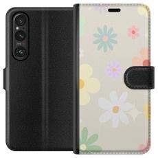 iSecrets - Pl&aring;nboksfodral till Sony Xperia 1 V med fejdande blommor