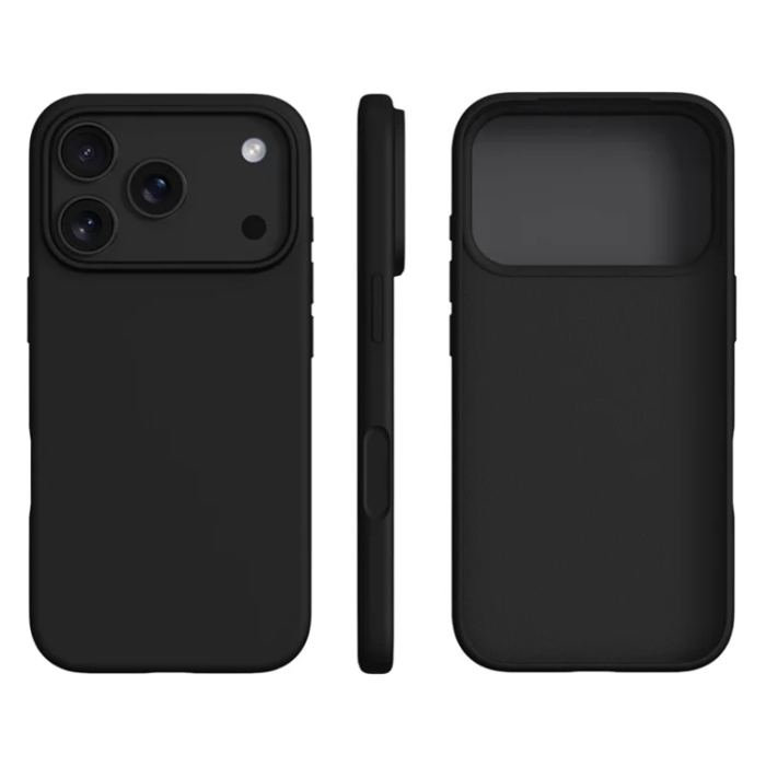 A-One Brand - iPhone 17 Pro Max Mobilskal Ultra Thin Silikon - Svart