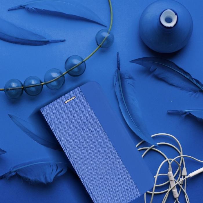 OEM - Galaxy A20e Plånboksfodral Sensitive Nylon - Blå