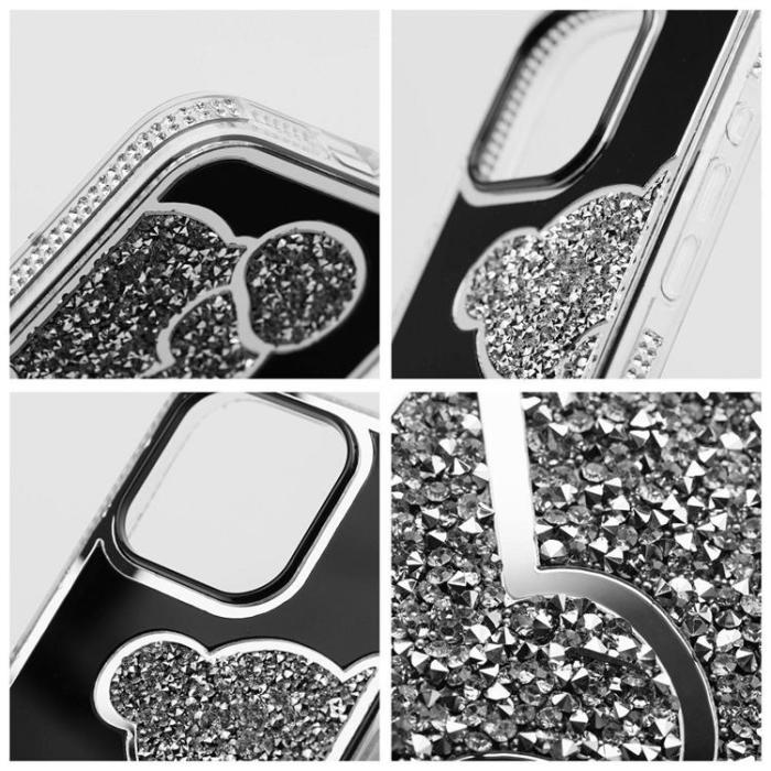 OEM - iPhone 16 Plus Mobilskal Teddy Bear - Silver