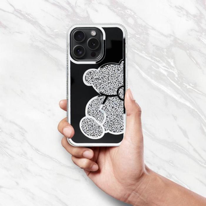 OEM - iPhone 16 Plus Mobilskal Teddy Bear - Silver