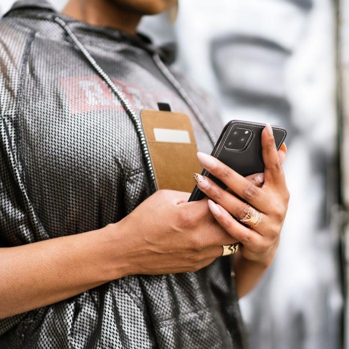 OEM - Huawei P30 Pro Fodral Slim Flexi Flip Konstläder - Svart