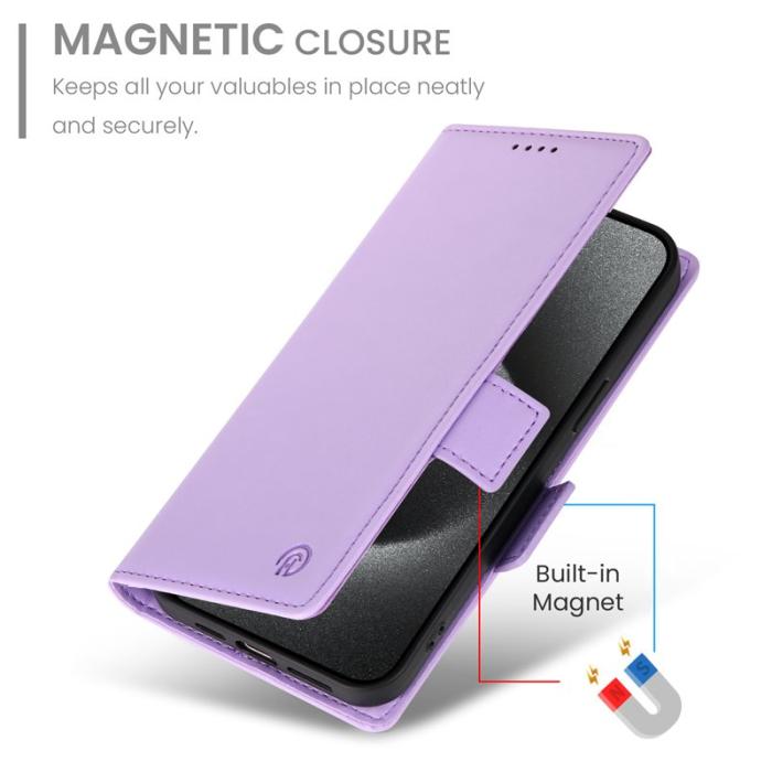 OEM - Samsung Galaxy S26 Fodral Konstläder Ställfodral - Lila