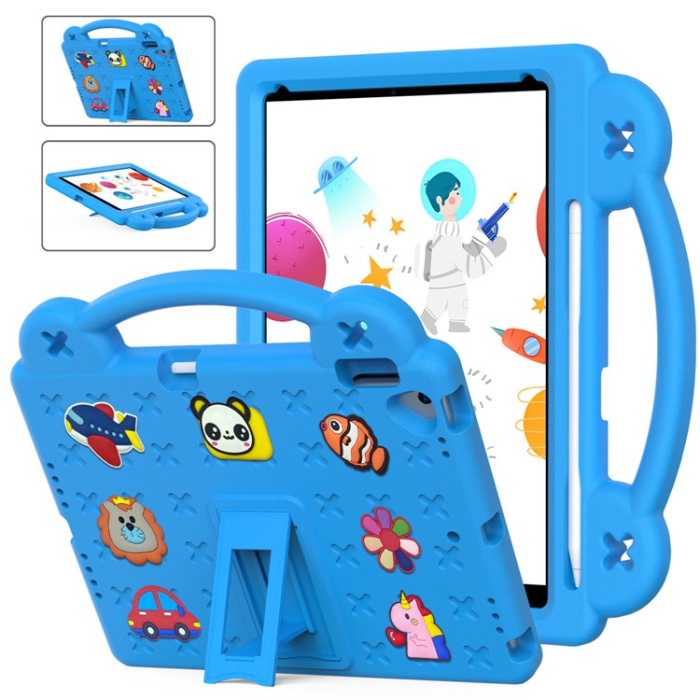 A-One Brand - iPad 10.2 (2021/2019/2020) Skal EVA Kickstand Shockproof - Ljusblå