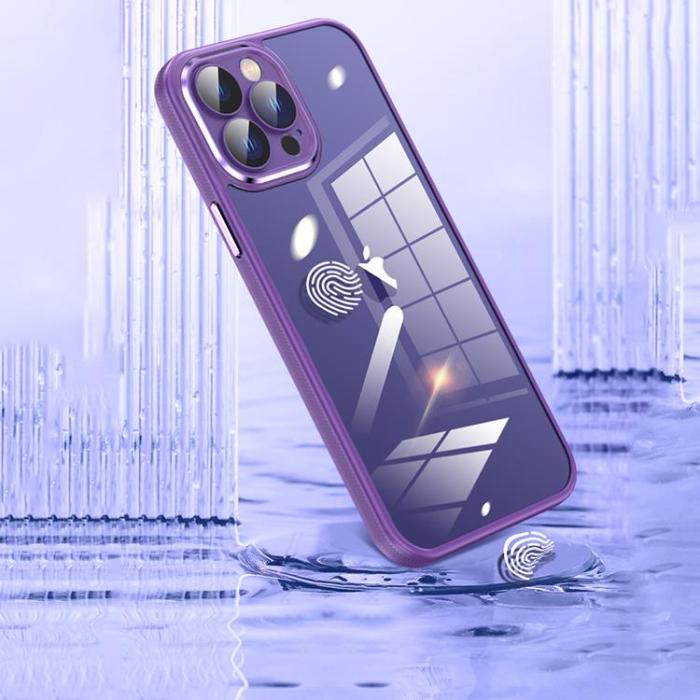 OEM - iPhone 14 Pro Mobilskal Metall Kamera - Lila