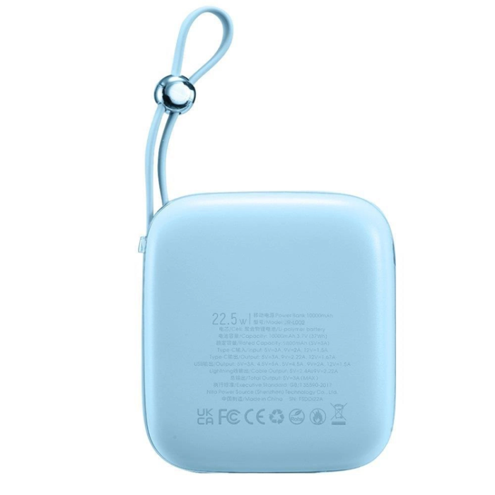 Joyroom - Joyroom Powerbank 10000mAh Jelly Series 22.5W - Blå