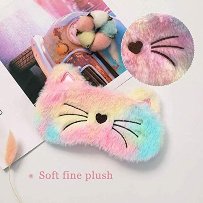 A-One Brand - Bekväm Fur Sovmask/Ögonmask - Cat