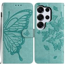 OEM - Samsung Galaxy S26 Ultra Pl&aring;nboksfodral Flip Konstl&auml;der - Gr&ouml;n