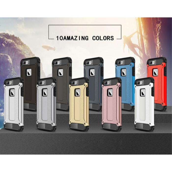 A-One Brand - Hybrid Armor Mobilskal till Apple iPhone 7 Plus - Silver