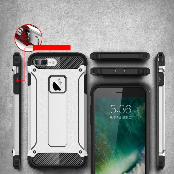 A-One Brand - Hybrid Armor Mobilskal till Apple iPhone 7 Plus - Silver
