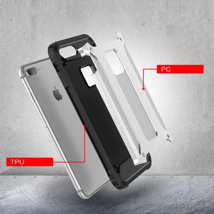 A-One Brand - Hybrid Armor Mobilskal till Apple iPhone 7 Plus - Silver