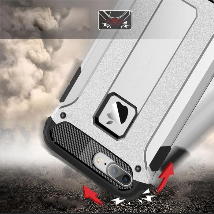 A-One Brand - Hybrid Armor Mobilskal till Apple iPhone 7 Plus - Silver