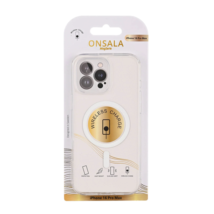 Onsala - Onsala iPhone 16 Pro Mobilskal MagSafe TPU - Clear