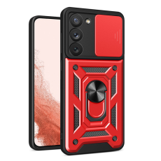 OEM - Galaxy S23 Plus Mobilskal Hybrid Armor Camshield - Röd