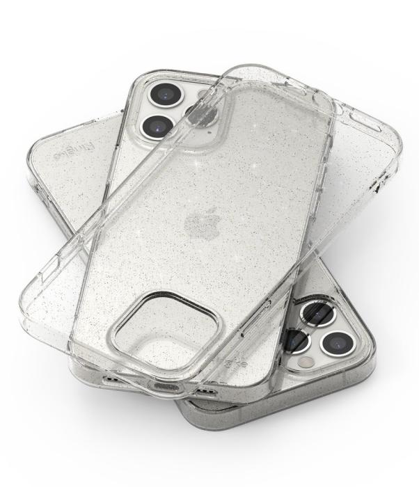 UTGATT5 - RINGKE Air Mobilskal iPhone 12 & 12 Pro - Glitter Clear
