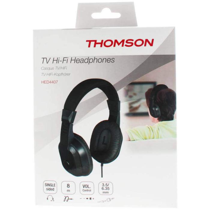 Thomson - Thomson Hörlurar för TV 8m kabel HED 4407 - Svart