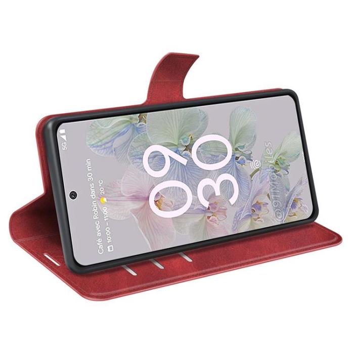 A-One Brand - Google Pixel 6a Plånboksfodral Magnetic Folio Flip - Röd