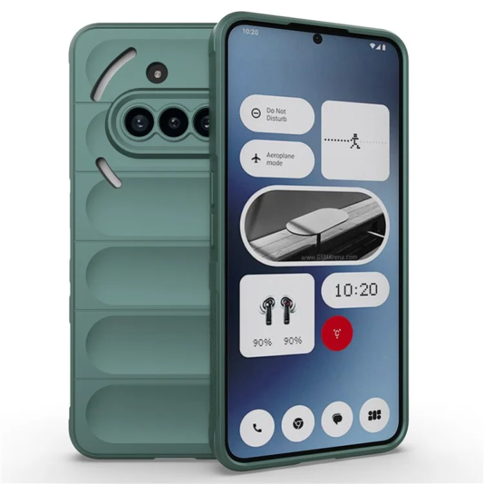 A-One Brand - Nothing Phone (3a) Mobilskal MagSafe Rugged TPU - Grön