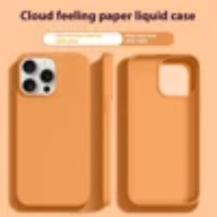 A-One Brand - iPhone 15 Pro Max Mobilskal Ultra Thin Silikon - Sunset Orange