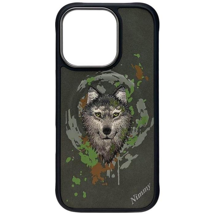 NIMMY - Nimmy iPhone 16 Pro Max Mobilskal MagSafe Wolf - Mörkgrå