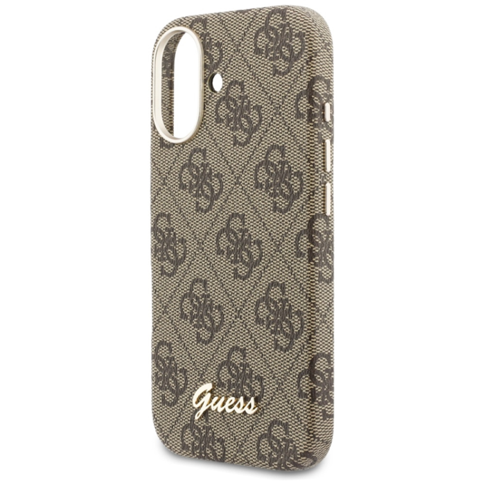 Guess - Guess Mobilskal För iPhone 17 MagSafe 4G Script - Brun