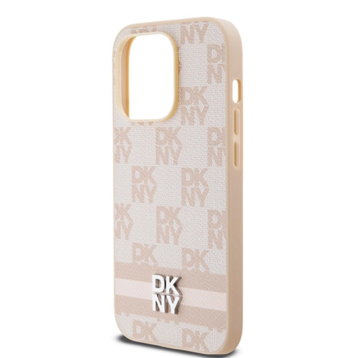 DKNY - DKNY iPhone 15 Pro Mobilskal Läder Checkered Mono Pattern